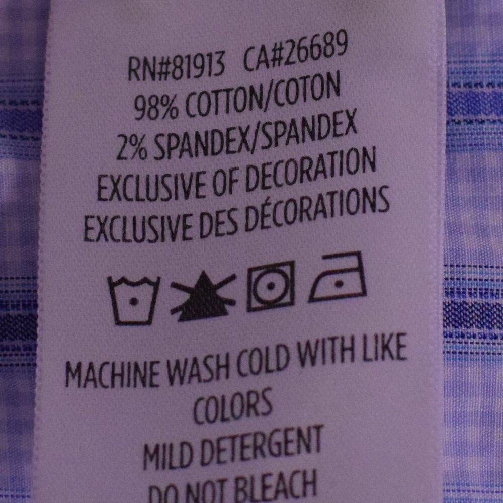 Robert Graham Men's Blue Long Sleeve Cotton Button Up Shirt Flip Cuff - Size S - Picture 10 of 11